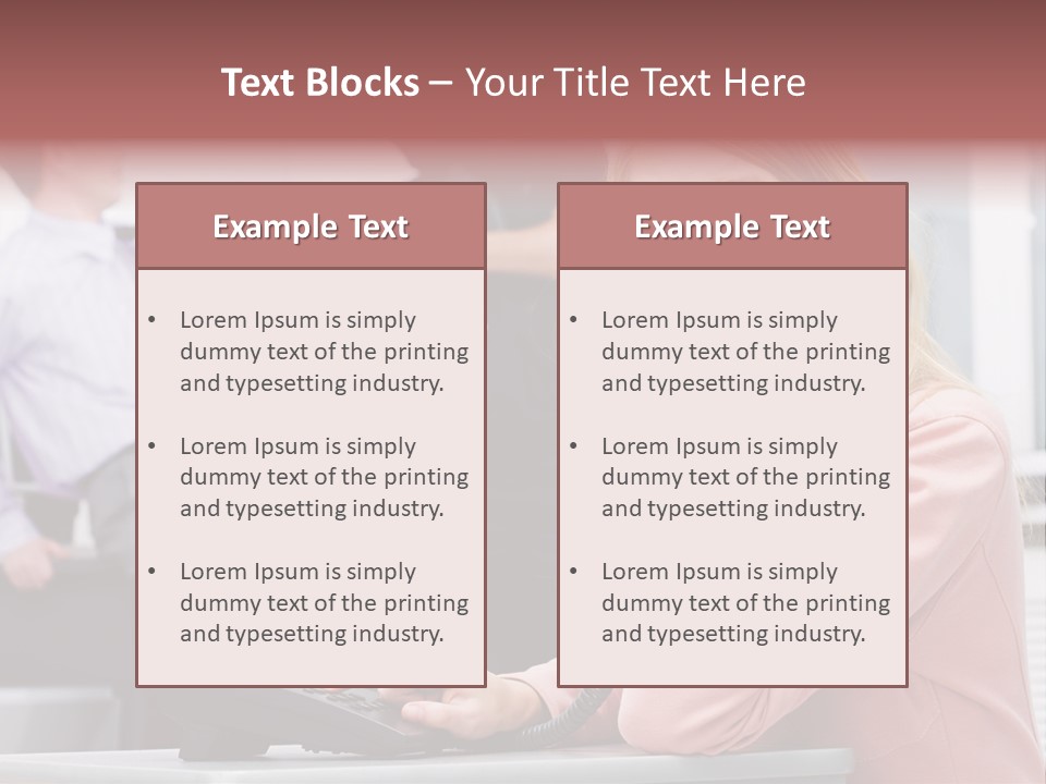 Telephone Armed People PowerPoint Template