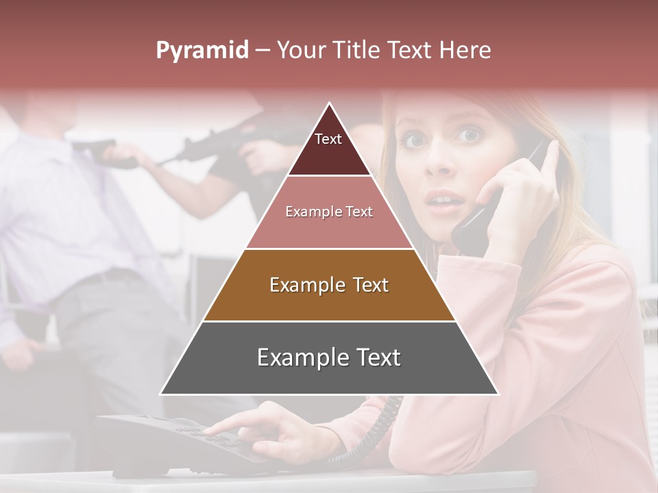 Telephone Armed People PowerPoint Template