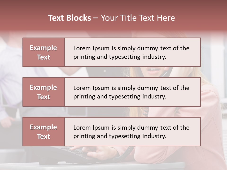 Telephone Armed People PowerPoint Template