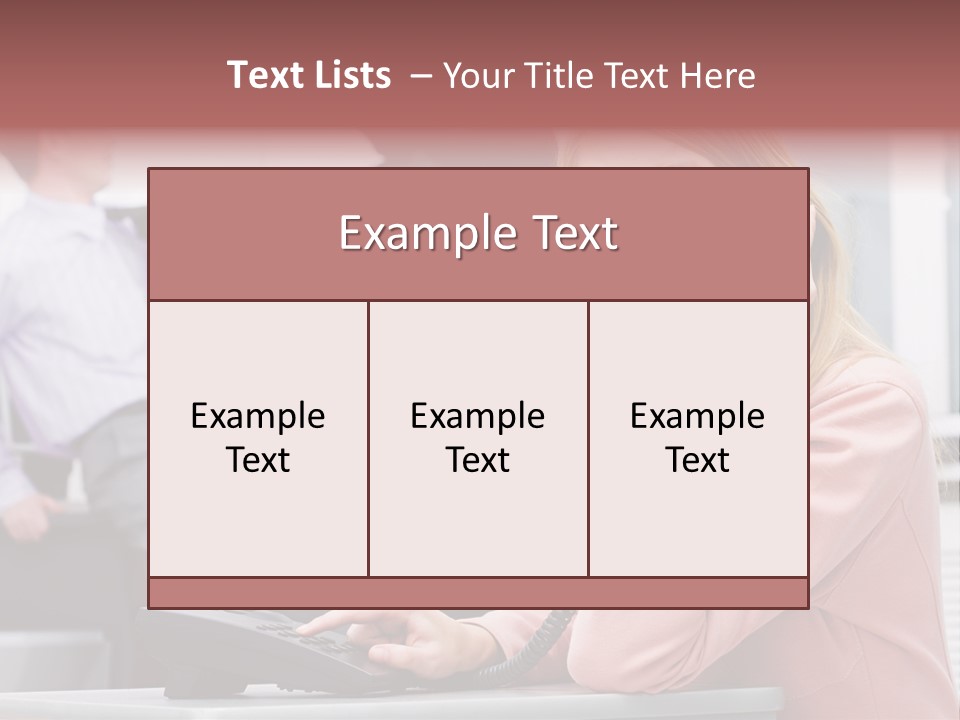 Telephone Armed People PowerPoint Template