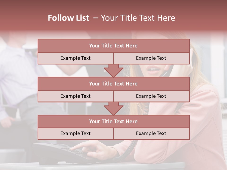 Telephone Armed People PowerPoint Template