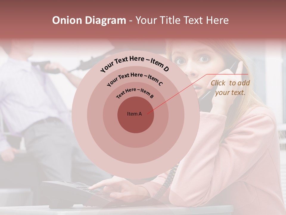 Telephone Armed People PowerPoint Template