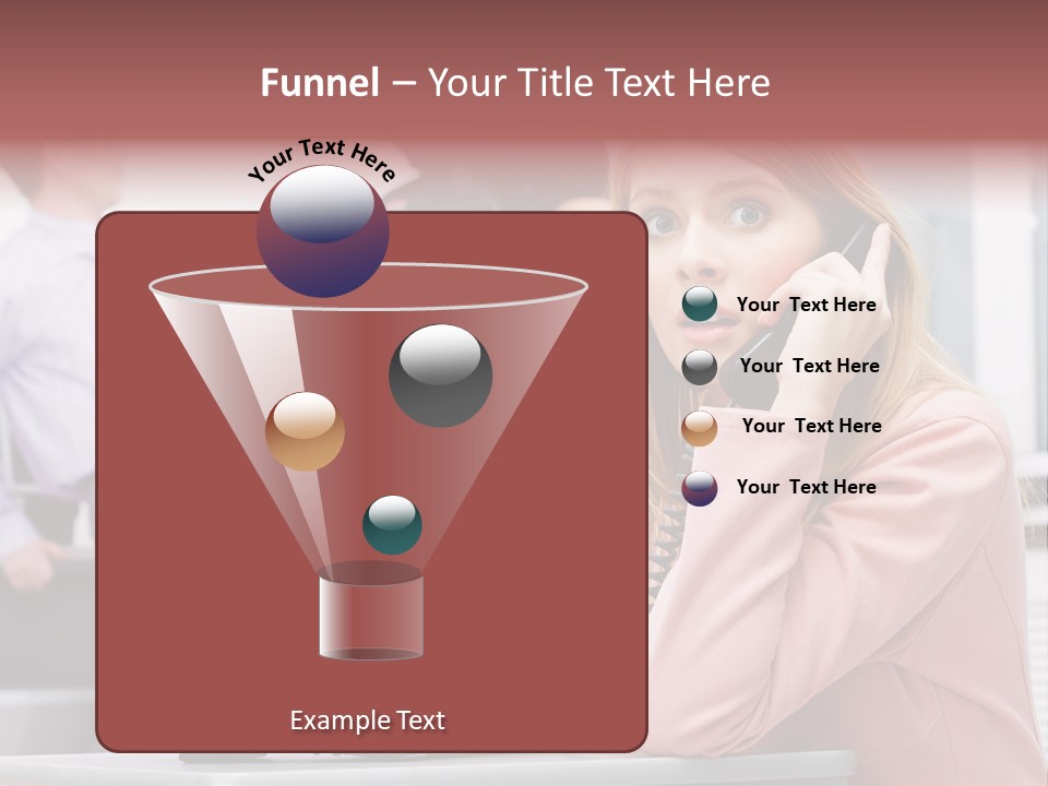 Telephone Armed People PowerPoint Template