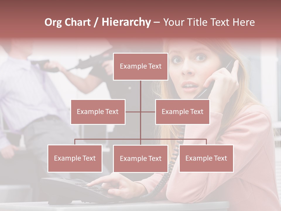 Telephone Armed People PowerPoint Template