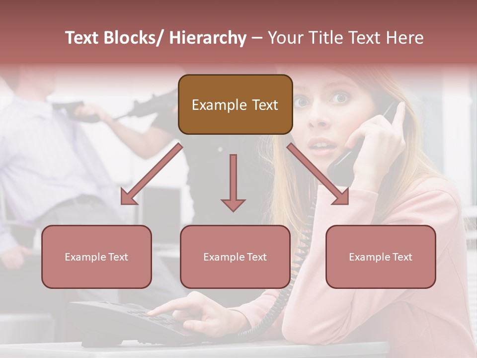 Telephone Armed People PowerPoint Template