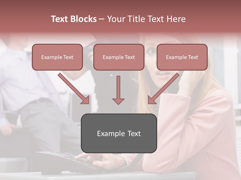 Telephone Armed People PowerPoint Template