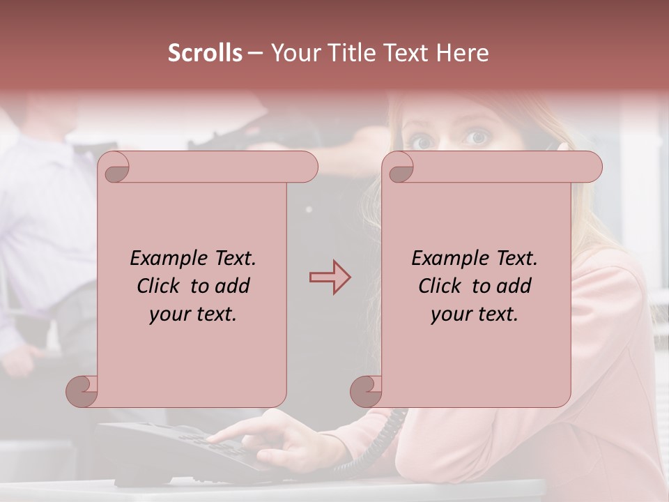 Telephone Armed People PowerPoint Template