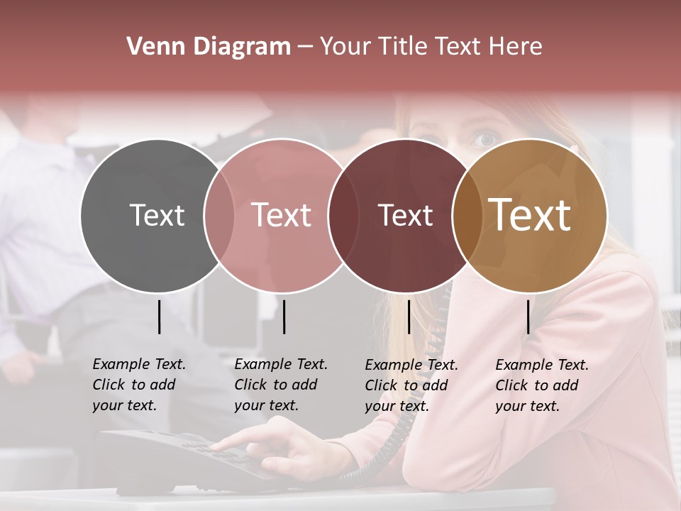 Telephone Armed People PowerPoint Template