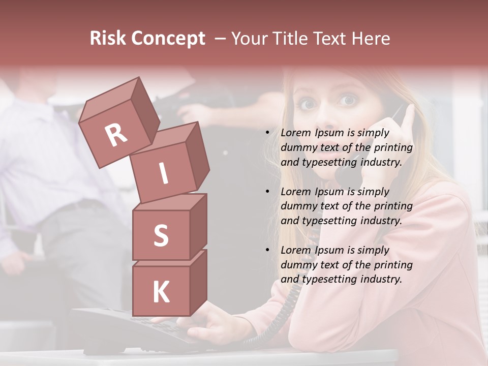 Telephone Armed People PowerPoint Template