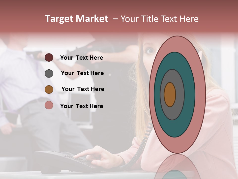 Telephone Armed People PowerPoint Template