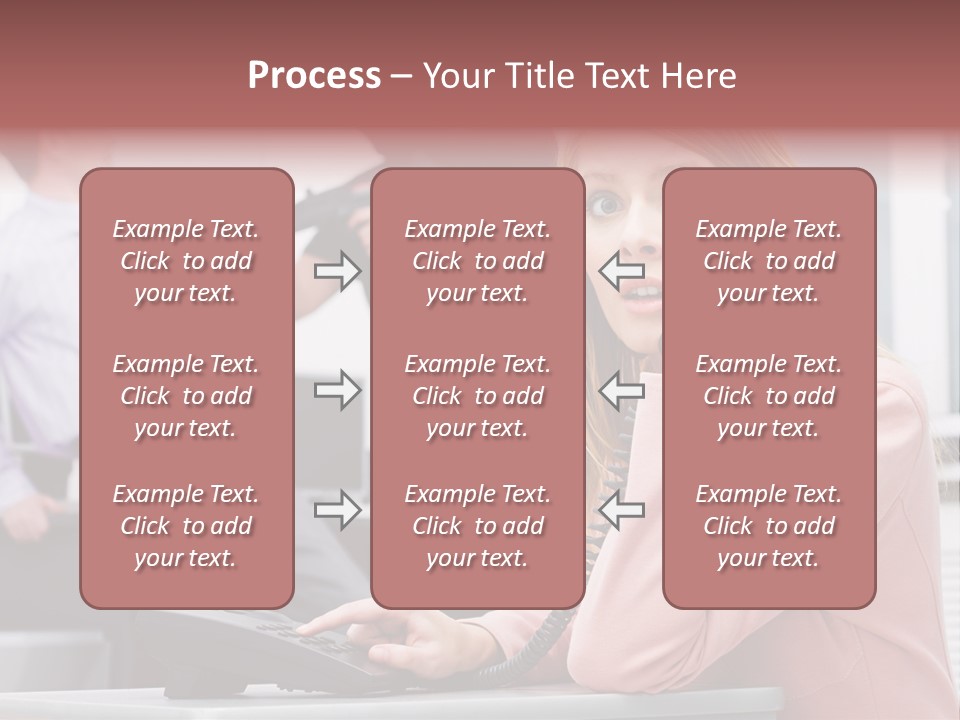 Telephone Armed People PowerPoint Template