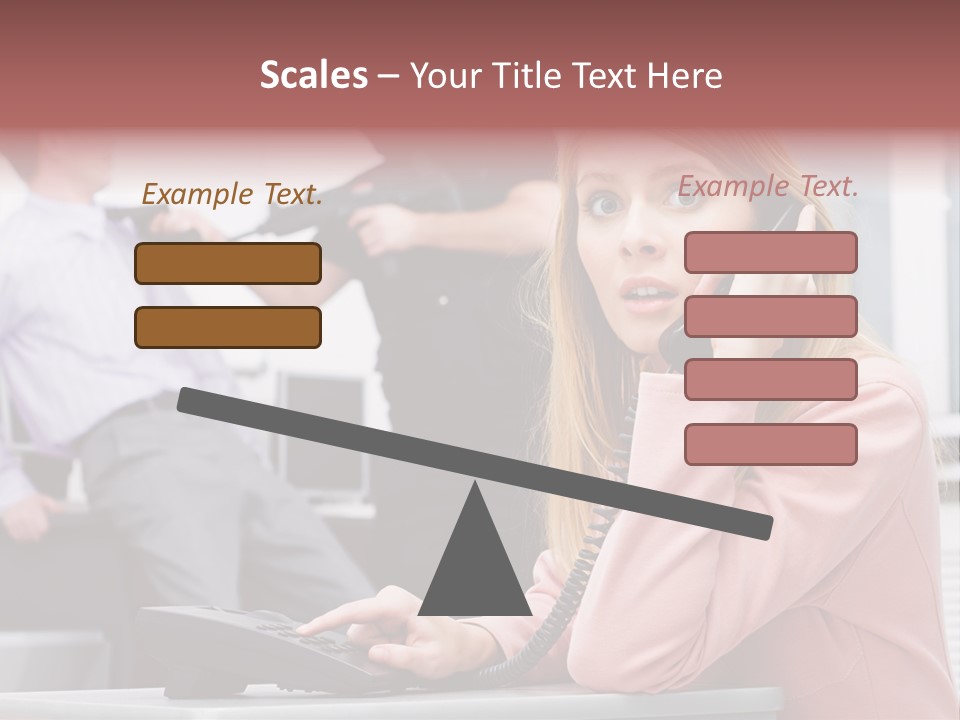 Telephone Armed People PowerPoint Template