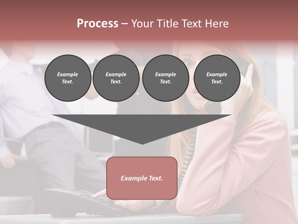 Telephone Armed People PowerPoint Template