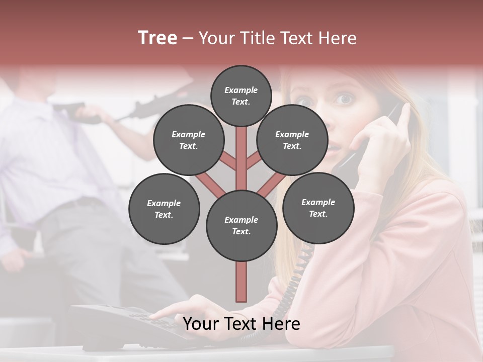 Telephone Armed People PowerPoint Template