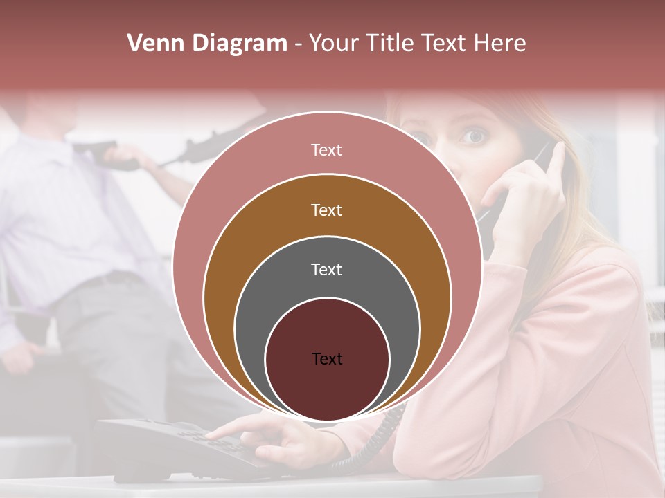 Telephone Armed People PowerPoint Template