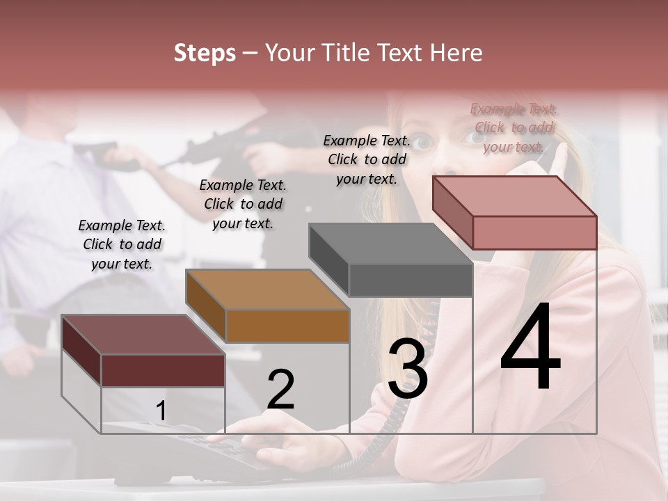 Telephone Armed People PowerPoint Template
