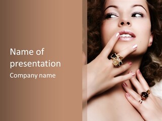 Elegance Gift Silver PowerPoint Template