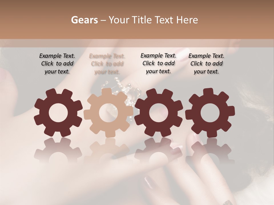 Elegance Gift Silver PowerPoint Template