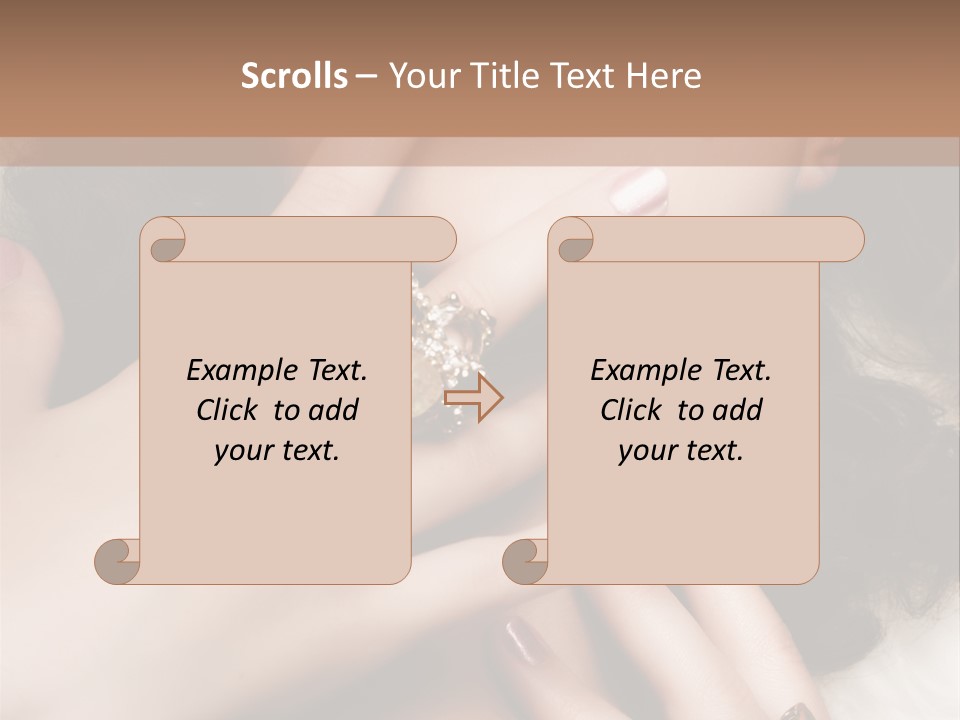 Elegance Gift Silver PowerPoint Template