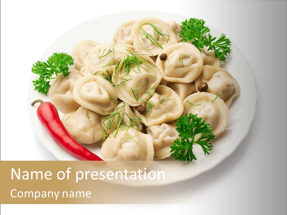 Taste Homemade Dish PowerPoint Template
