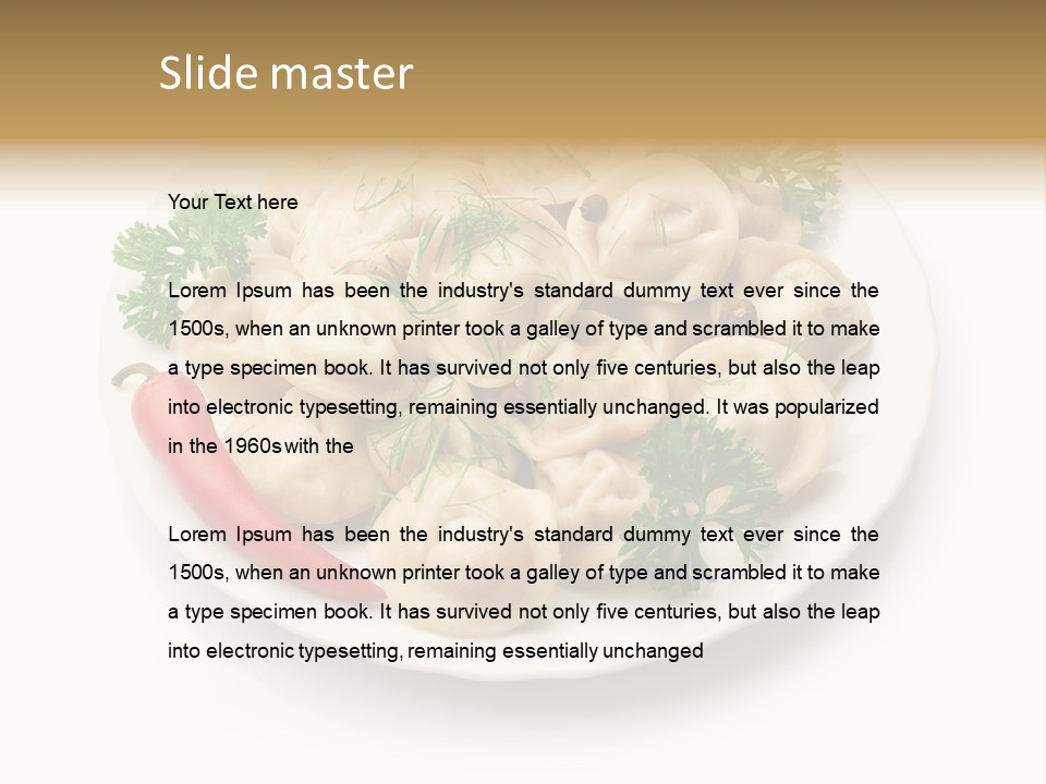 Taste Homemade Dish PowerPoint Template