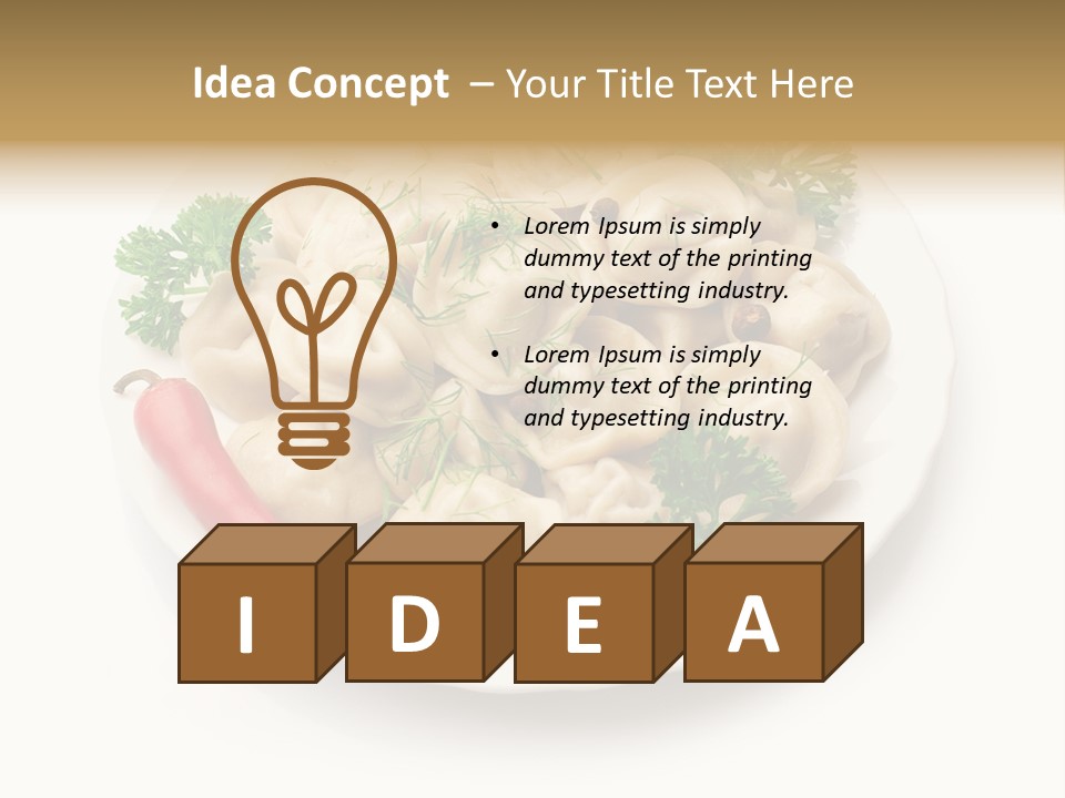 Taste Homemade Dish PowerPoint Template