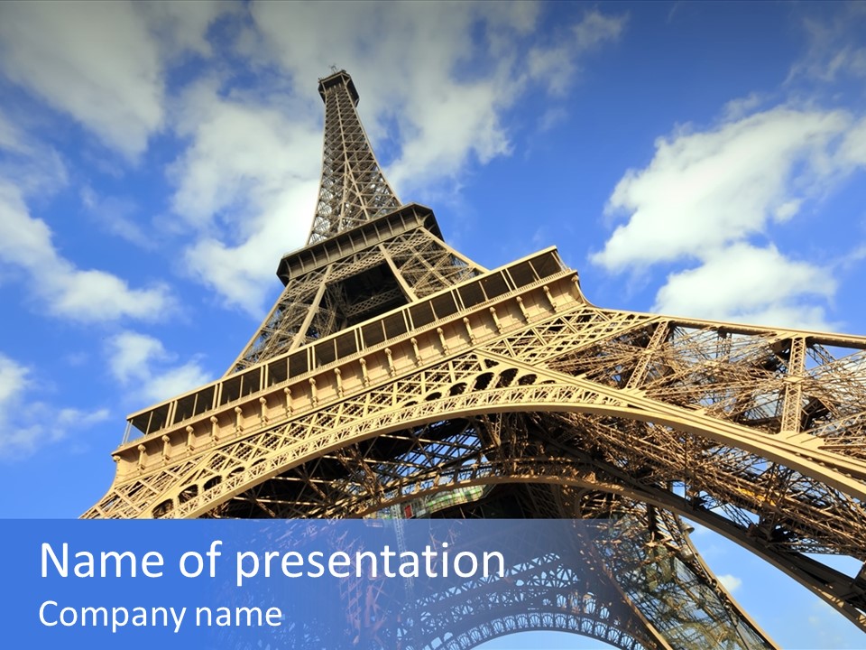 Paris Sky Travel PowerPoint Template