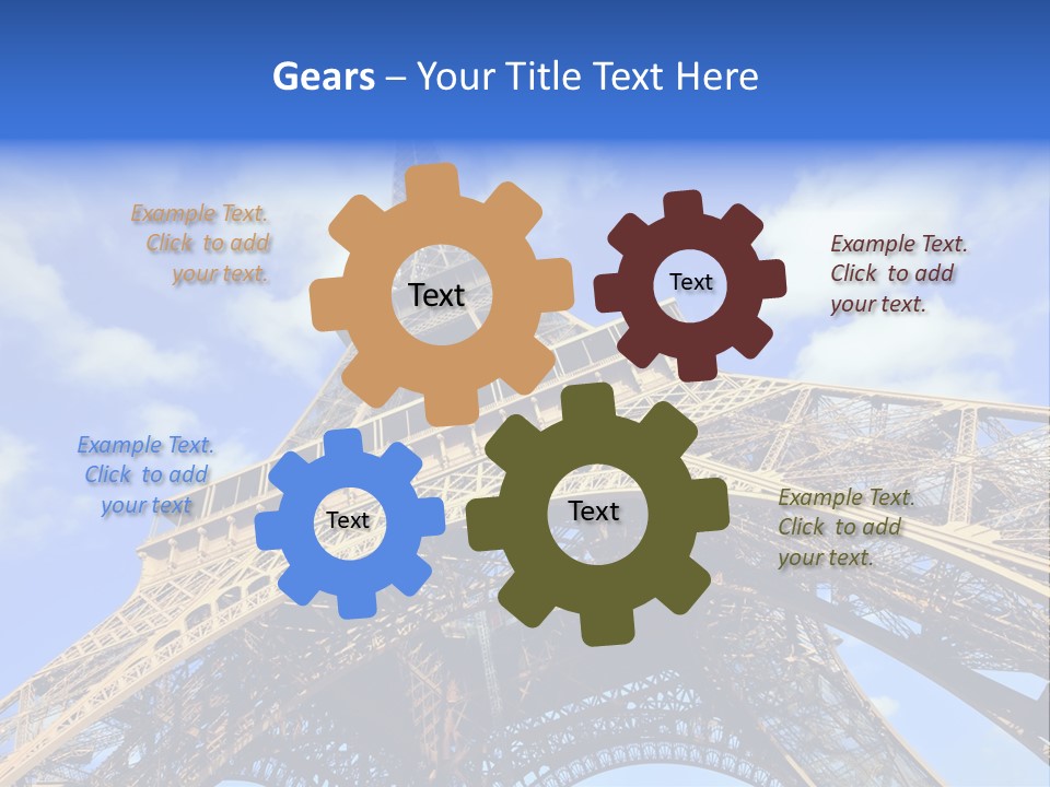 Paris Sky Travel PowerPoint Template