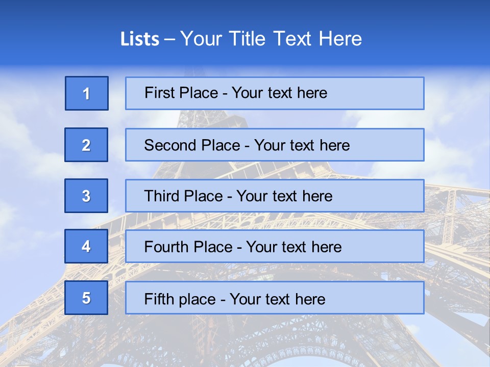 Paris Sky Travel PowerPoint Template