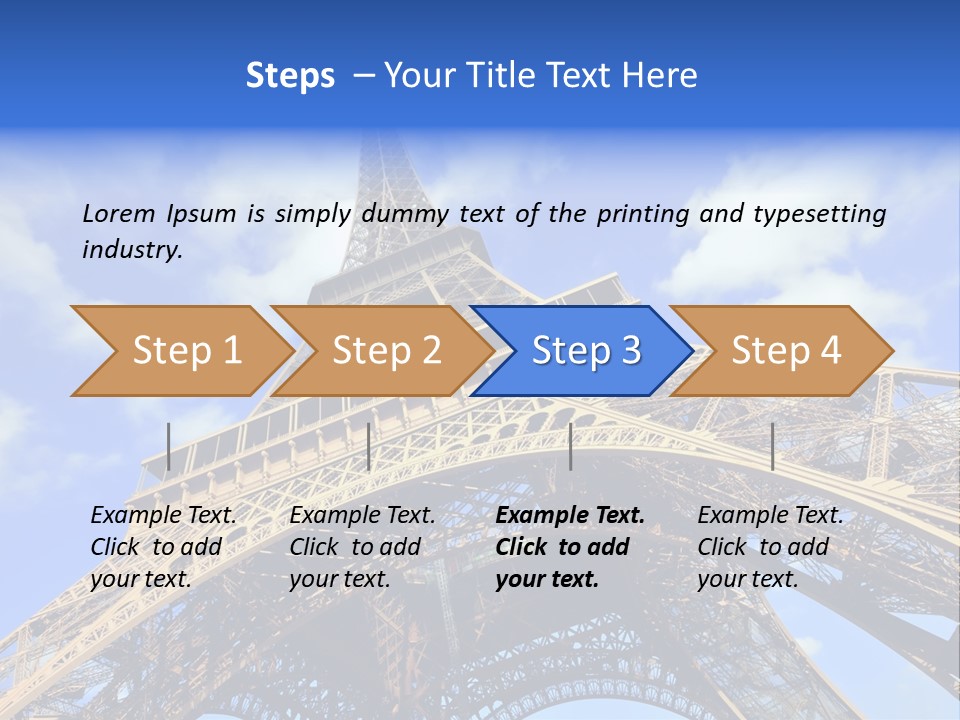 Paris Sky Travel PowerPoint Template
