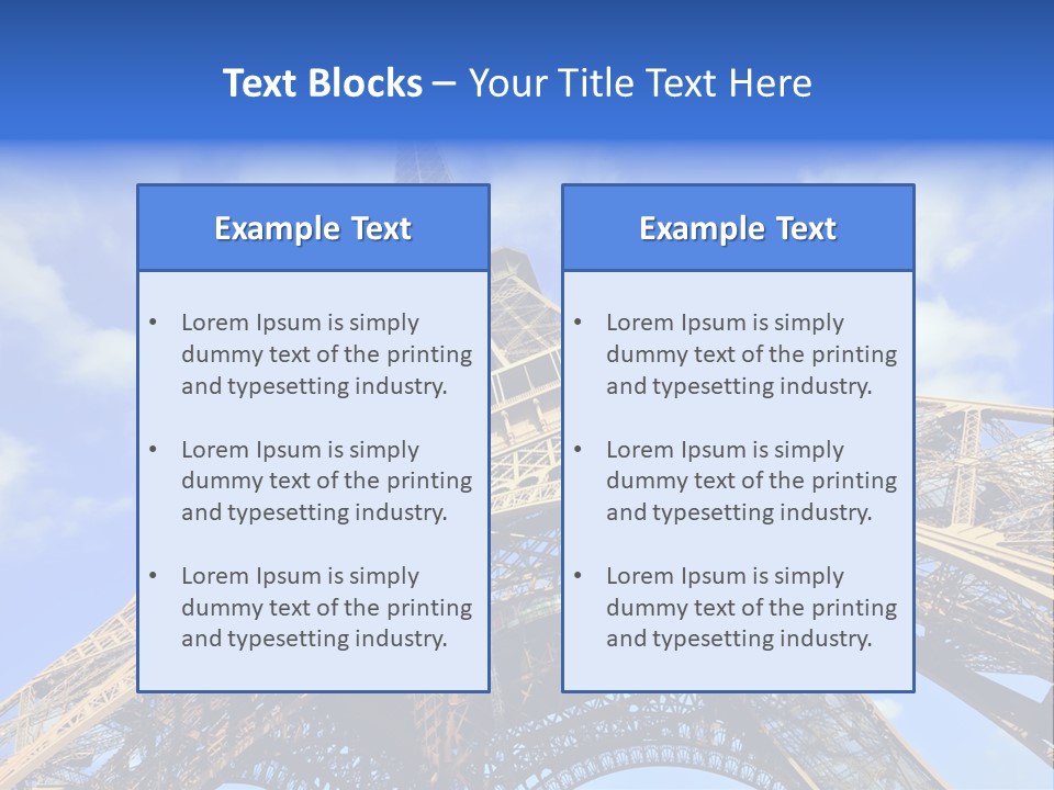 Paris Sky Travel PowerPoint Template