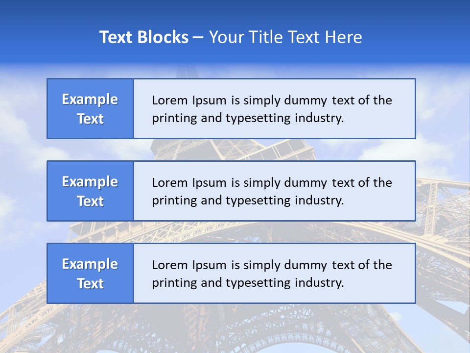 Paris Sky Travel PowerPoint Template