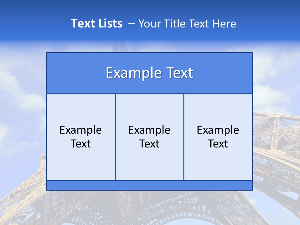 Paris Sky Travel PowerPoint Template