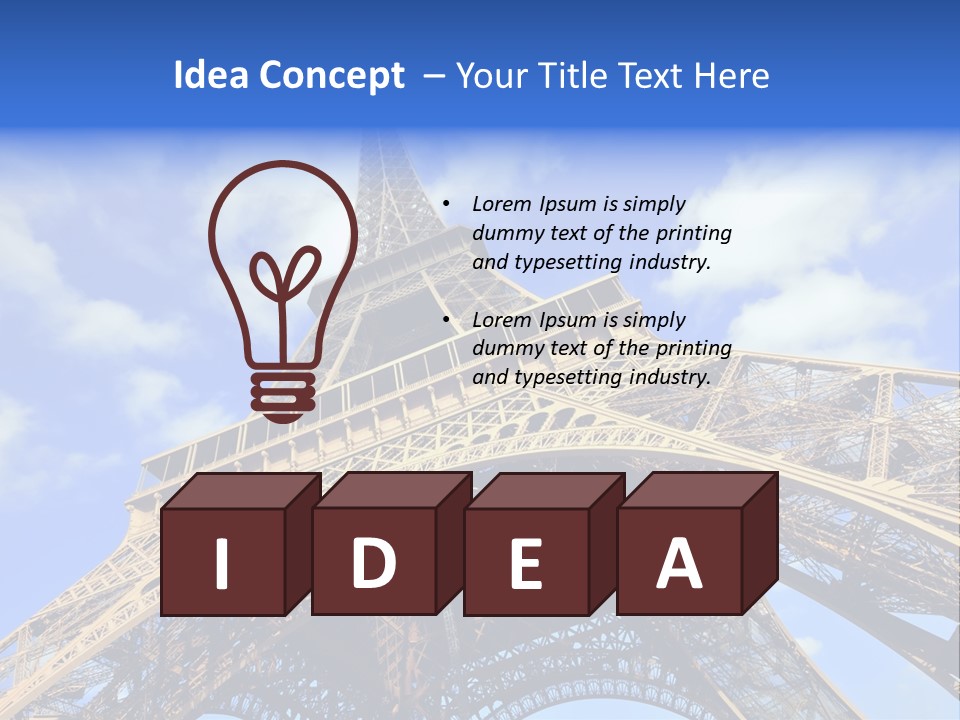 Paris Sky Travel PowerPoint Template