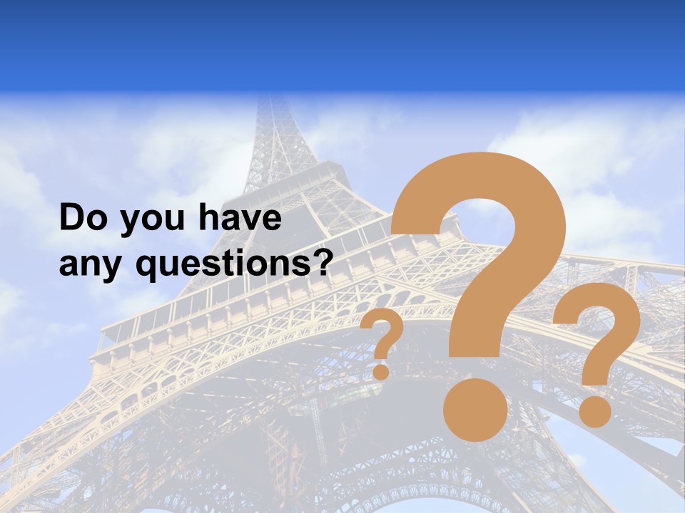 Paris Sky Travel PowerPoint Template