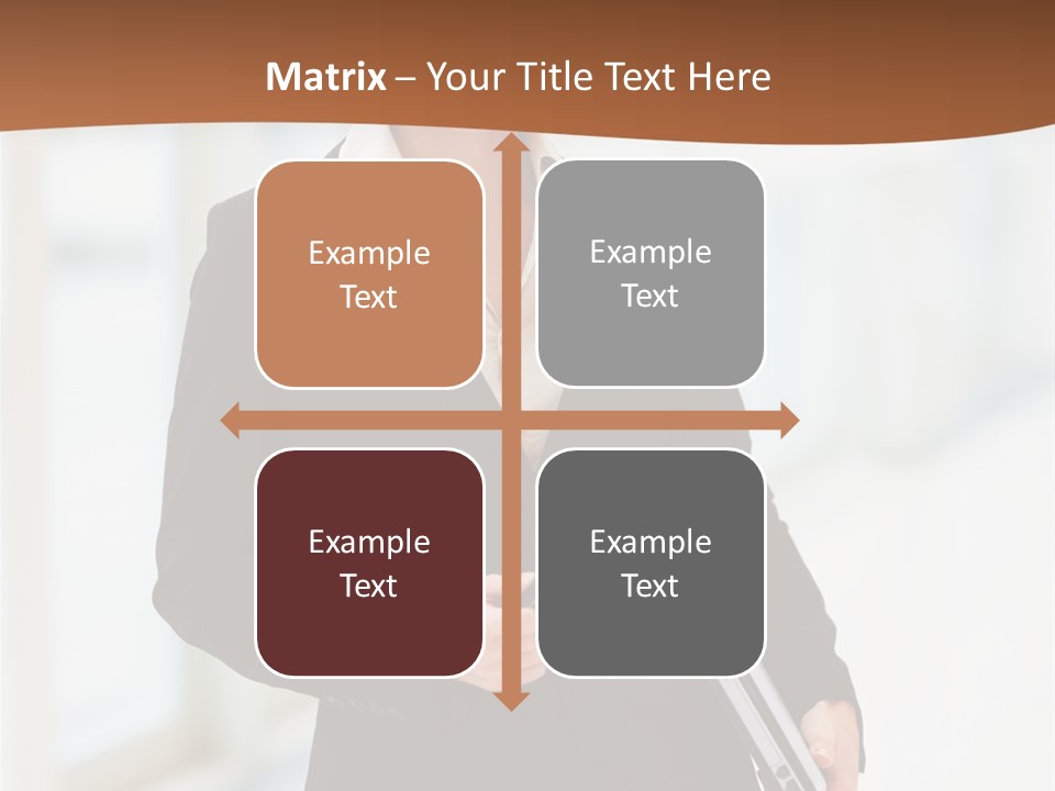 Portrait Caucasian Glamour PowerPoint Template