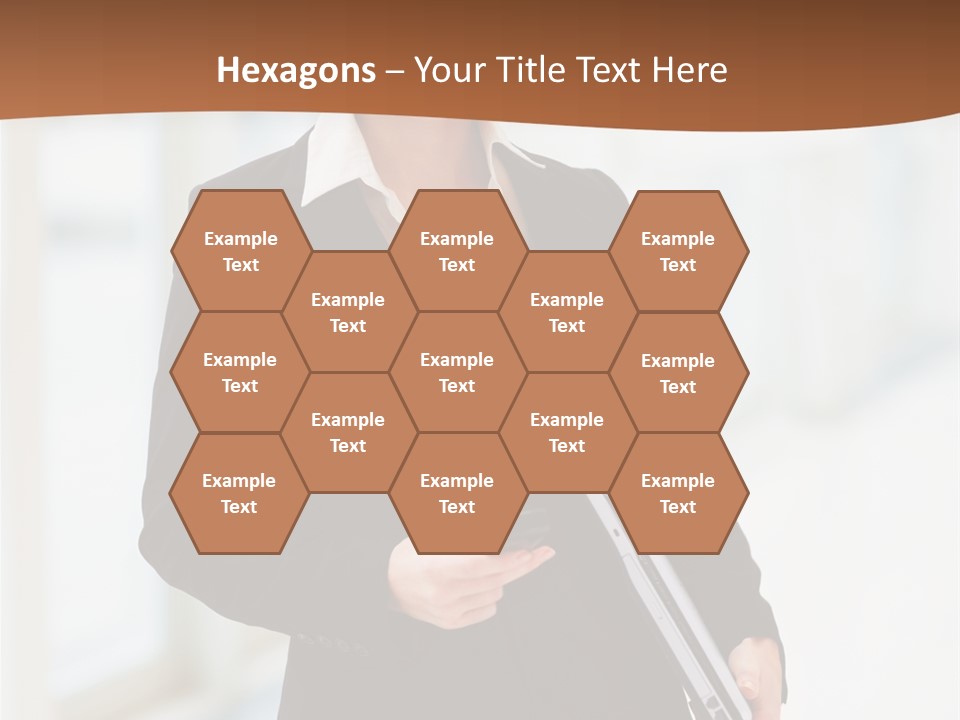 Portrait Caucasian Glamour PowerPoint Template