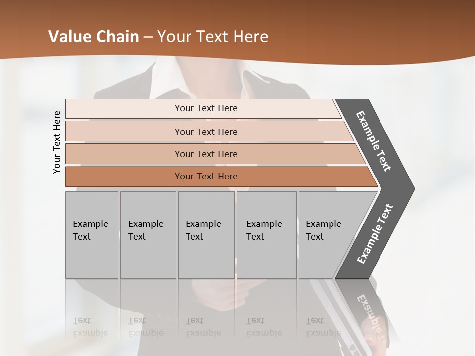 Portrait Caucasian Glamour PowerPoint Template