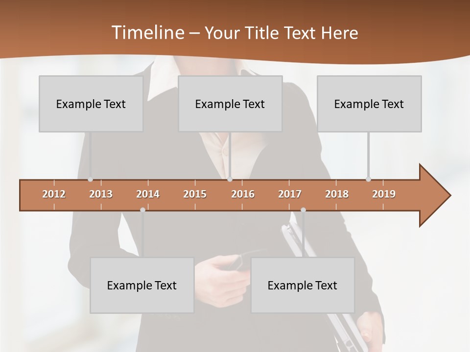 Portrait Caucasian Glamour PowerPoint Template
