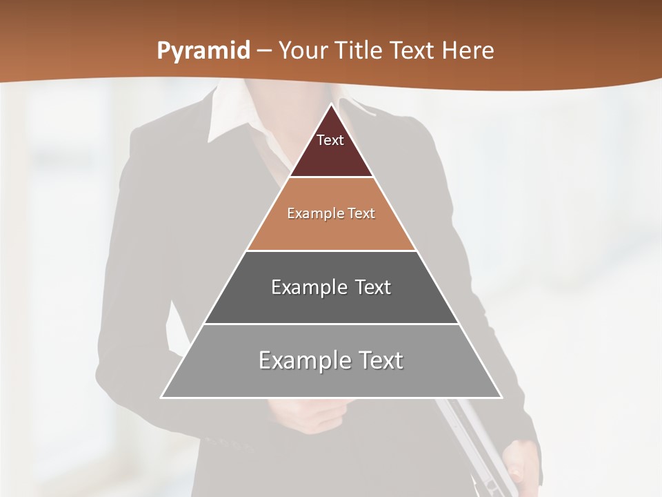 Portrait Caucasian Glamour PowerPoint Template