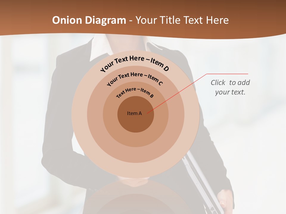 Portrait Caucasian Glamour PowerPoint Template