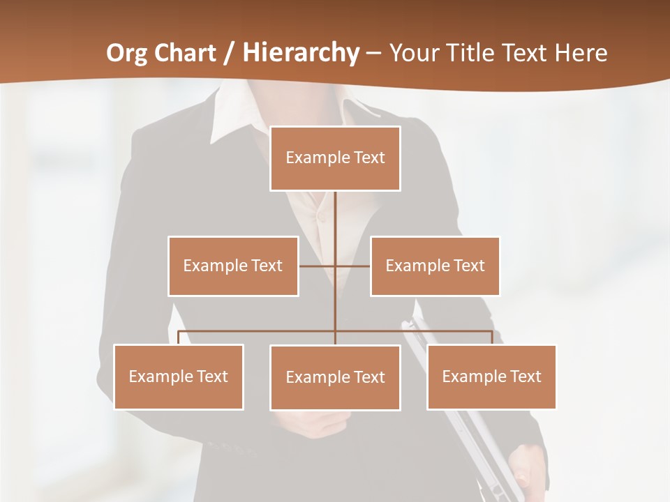 Portrait Caucasian Glamour PowerPoint Template