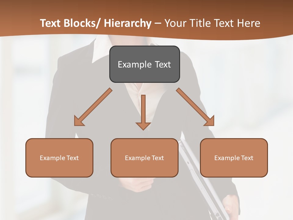 Portrait Caucasian Glamour PowerPoint Template