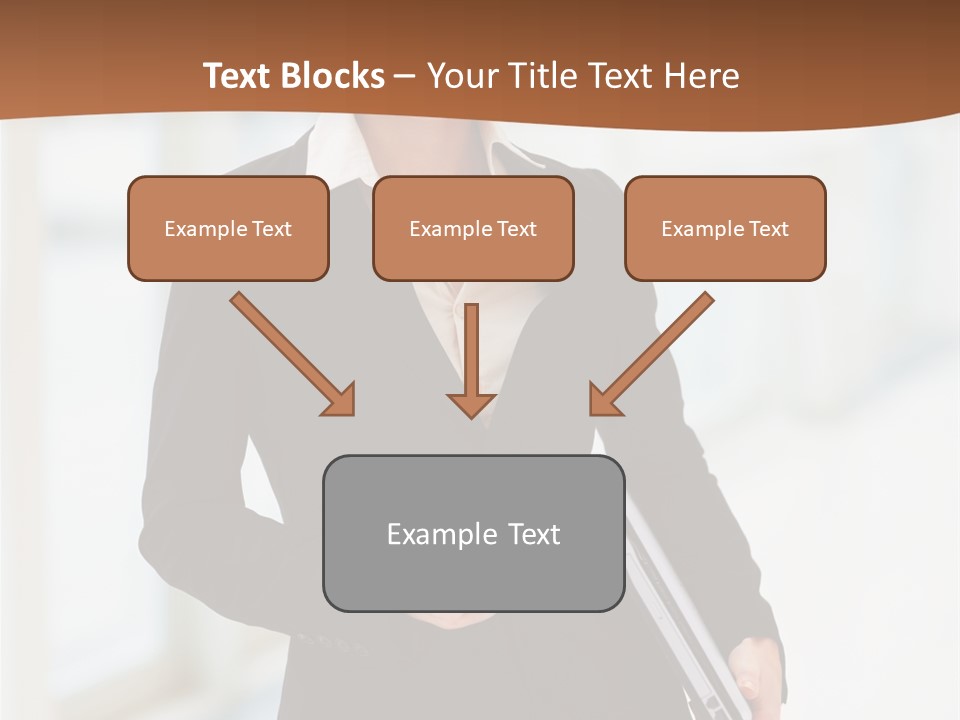 Portrait Caucasian Glamour PowerPoint Template