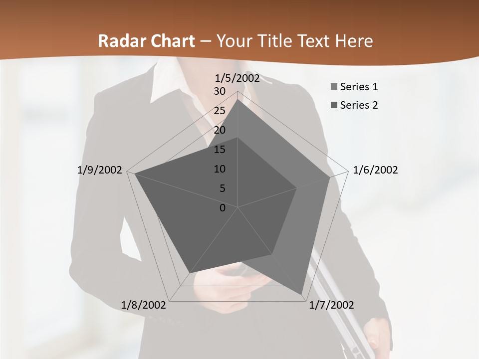 Portrait Caucasian Glamour PowerPoint Template