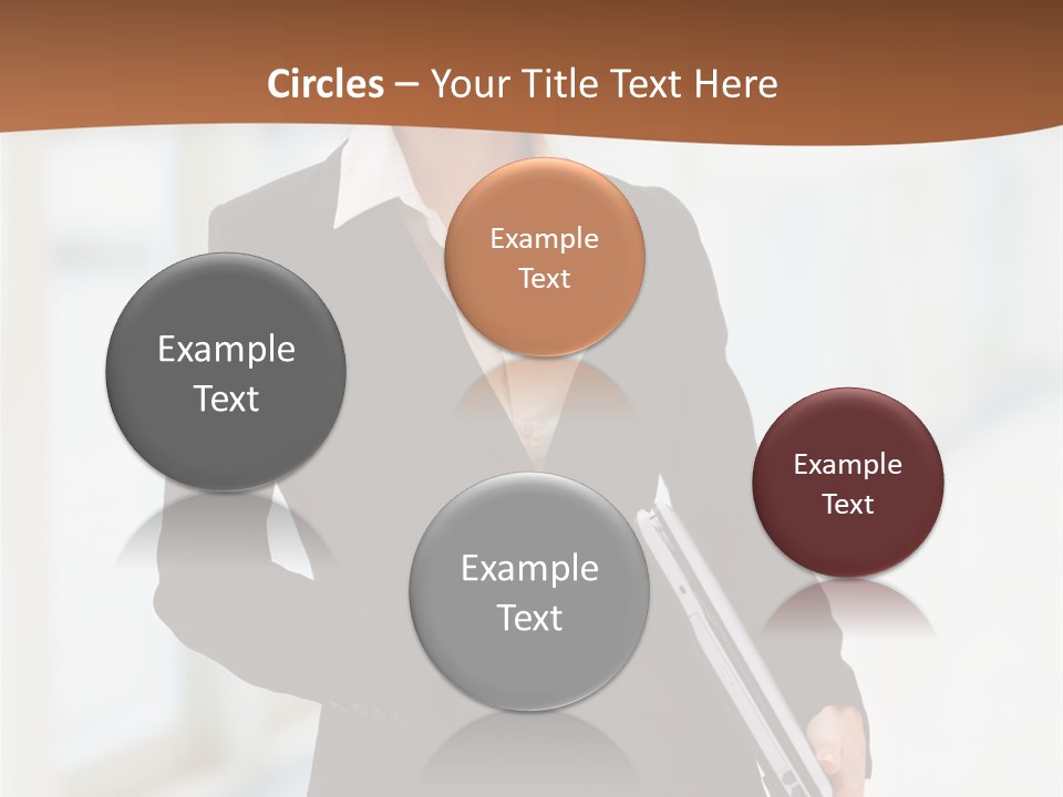 Portrait Caucasian Glamour PowerPoint Template