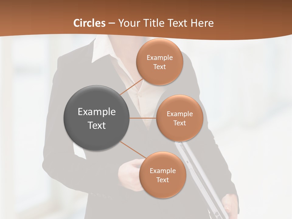 Portrait Caucasian Glamour PowerPoint Template