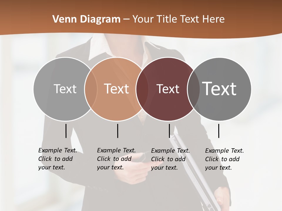 Portrait Caucasian Glamour PowerPoint Template