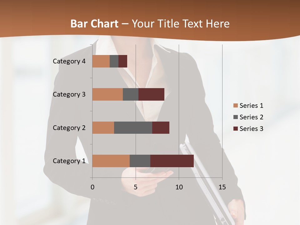 Portrait Caucasian Glamour PowerPoint Template