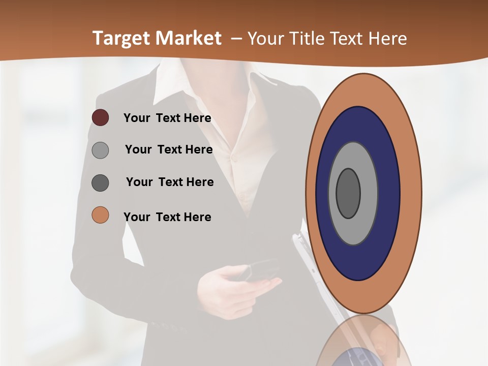 Portrait Caucasian Glamour PowerPoint Template